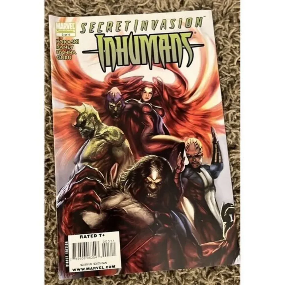 INHUMANS SECRET‎ INVASION #1-4 COMPLETE SKRULL BLACK BOLT MARVEL HIGH GRADE 2008